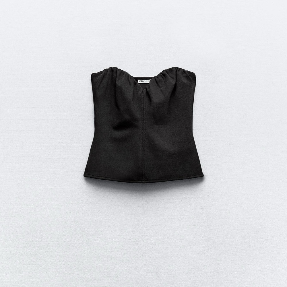 💟ZARA SWEETHEART NECKLINE BANDEAU TOP